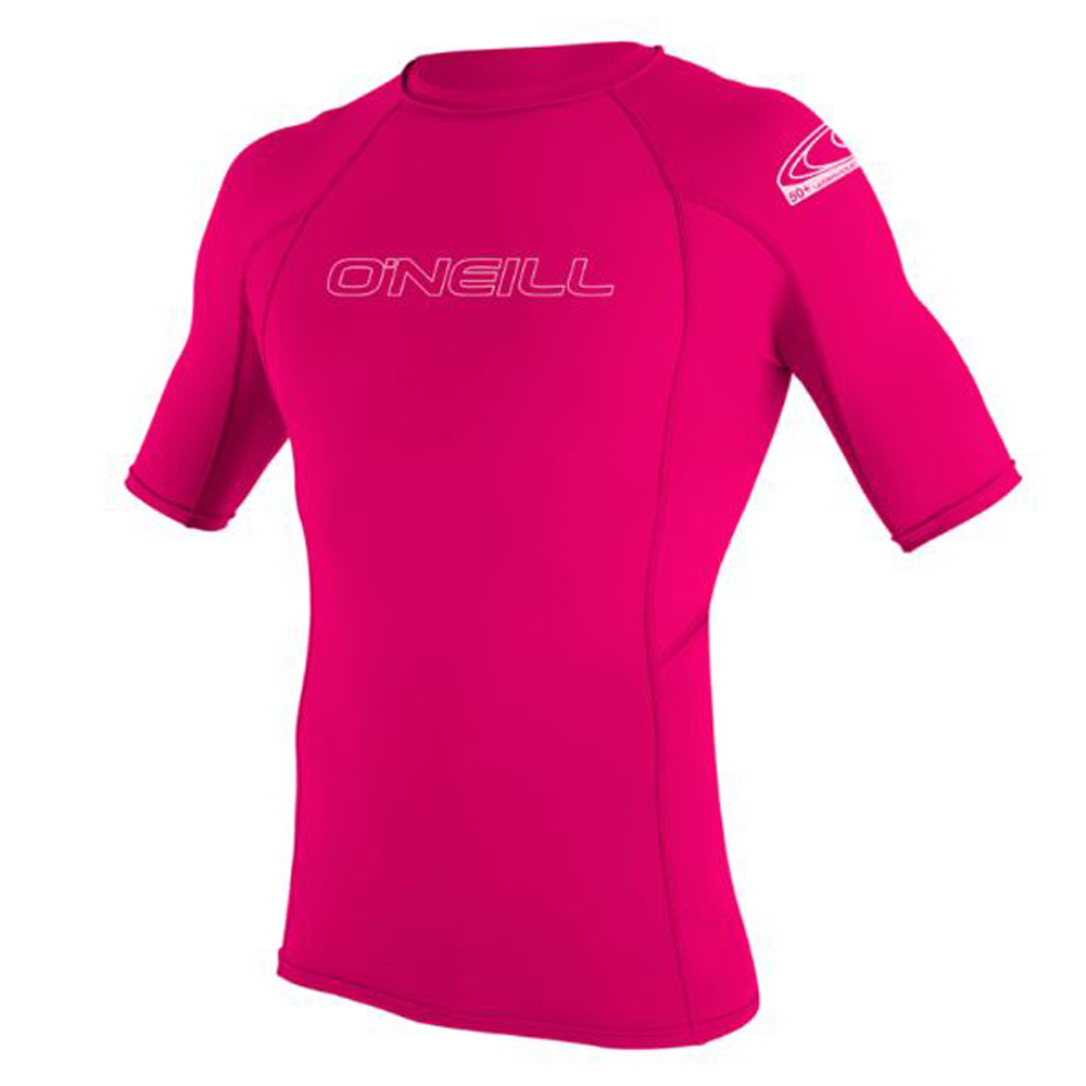 Oneill korte mouwen rash guard kind roze foto 1