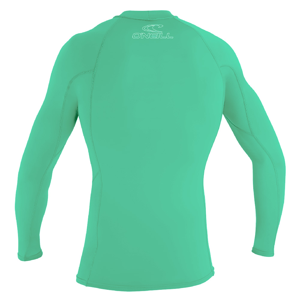 lange mouwen rash guard kind aqua blauw