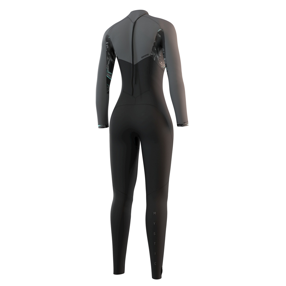 Mystic Dazzled Fullsuit 5/3mm rugrits dames Zwart 2