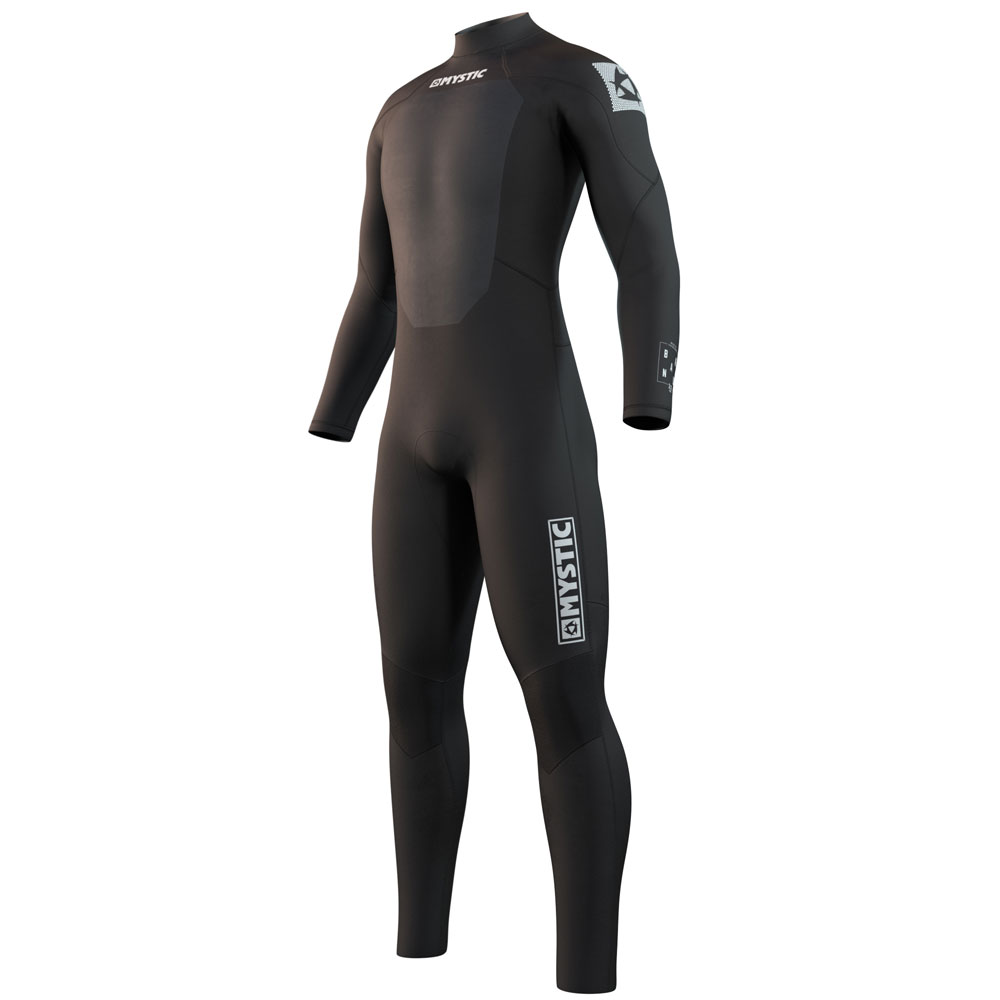 Mystic Brand Fullsuit 3/2mm rugrits Flatlock Zwart heren wetsuit foto 1