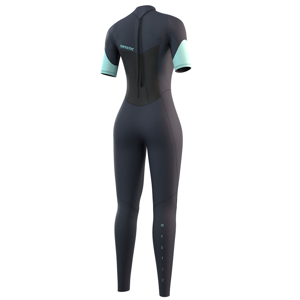 Brand korte mouwen 3/2mm rugrits Flatlock dames Night blauw