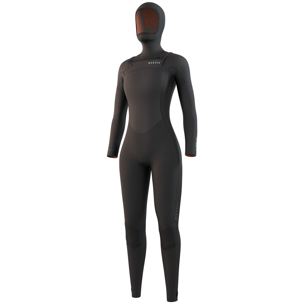 Mystic Gem Hooded fullsuit 6/4/3mm dubbele borstrits dames zwart foto 1