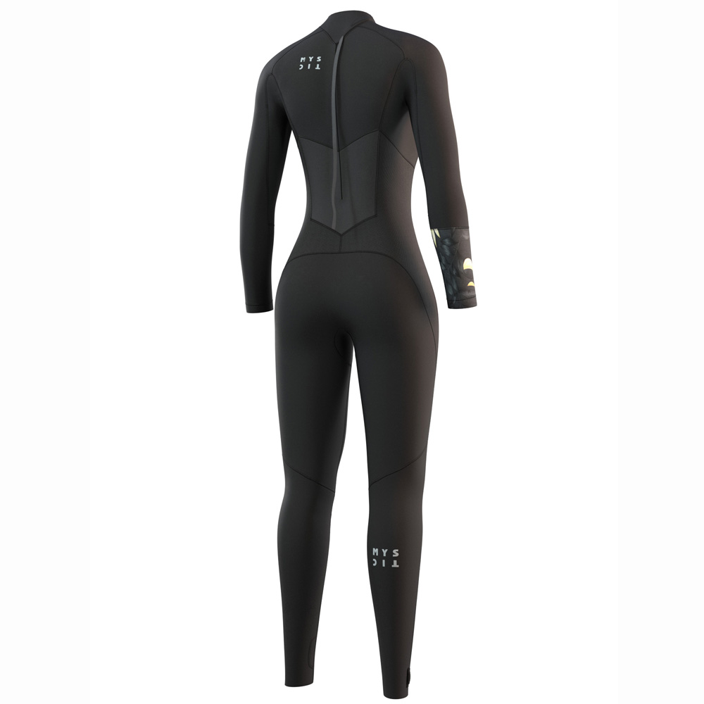 Dazzled fullsuit 4/3mm rugrits dames zwart