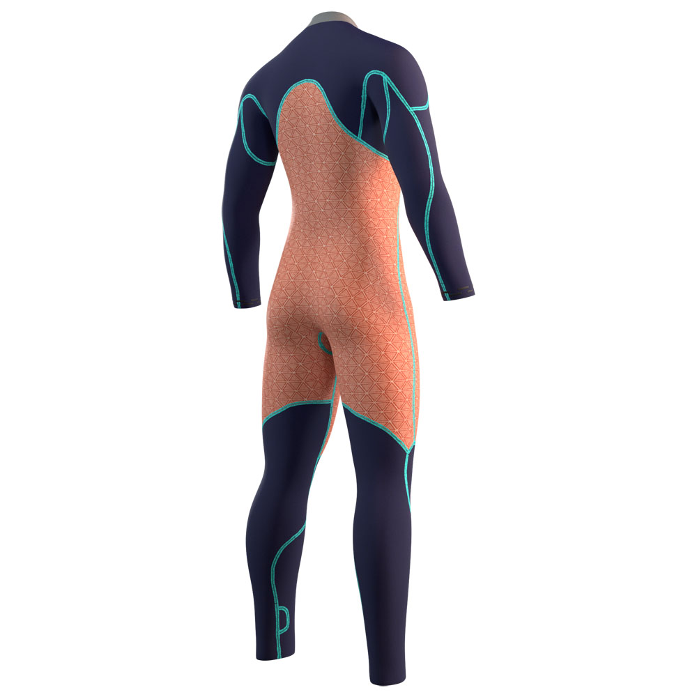 Mystic Majestic fullsuit wetsuit heren 4/3mm borstrits zwart 4