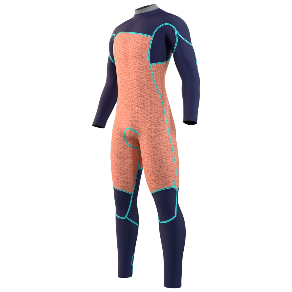 Mystic Majestic fullsuit wetsuit heren 3/2mm borstrits zwart 3