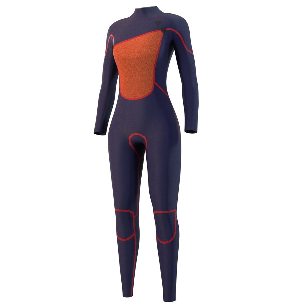 Mystic The One fullsuit wetsuit 4/3mm Zipfree dames olijf groen 3