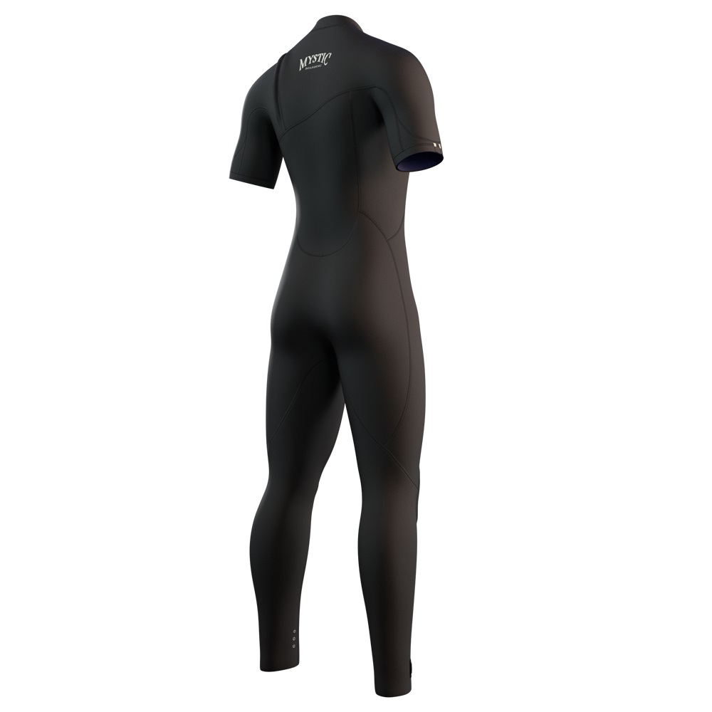 Mystic The One Shortarm 3/2mm heren zipfree zwart 2