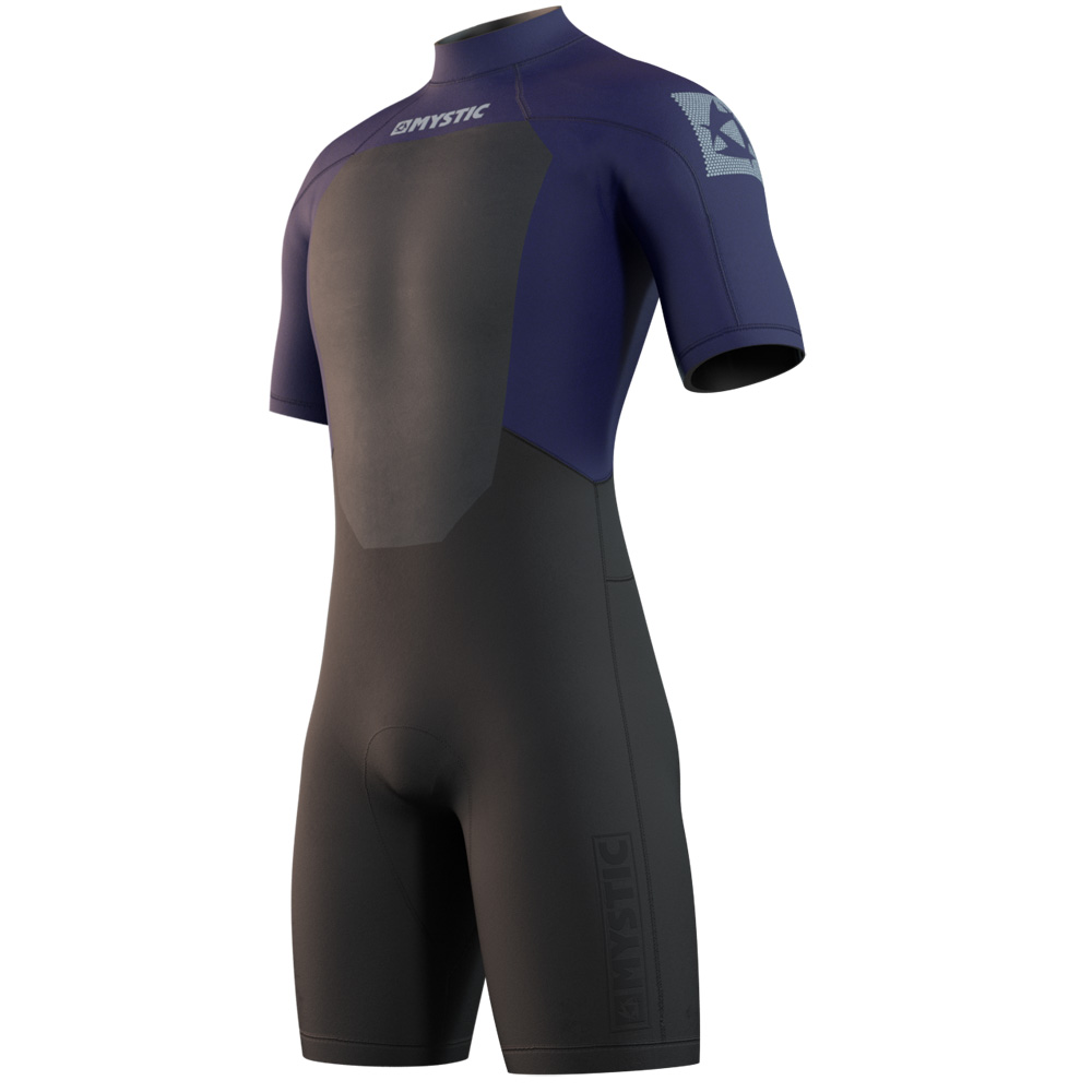 Mystic Brand shorty wetsuit 3/2 rugrits heren night blauw foto 1