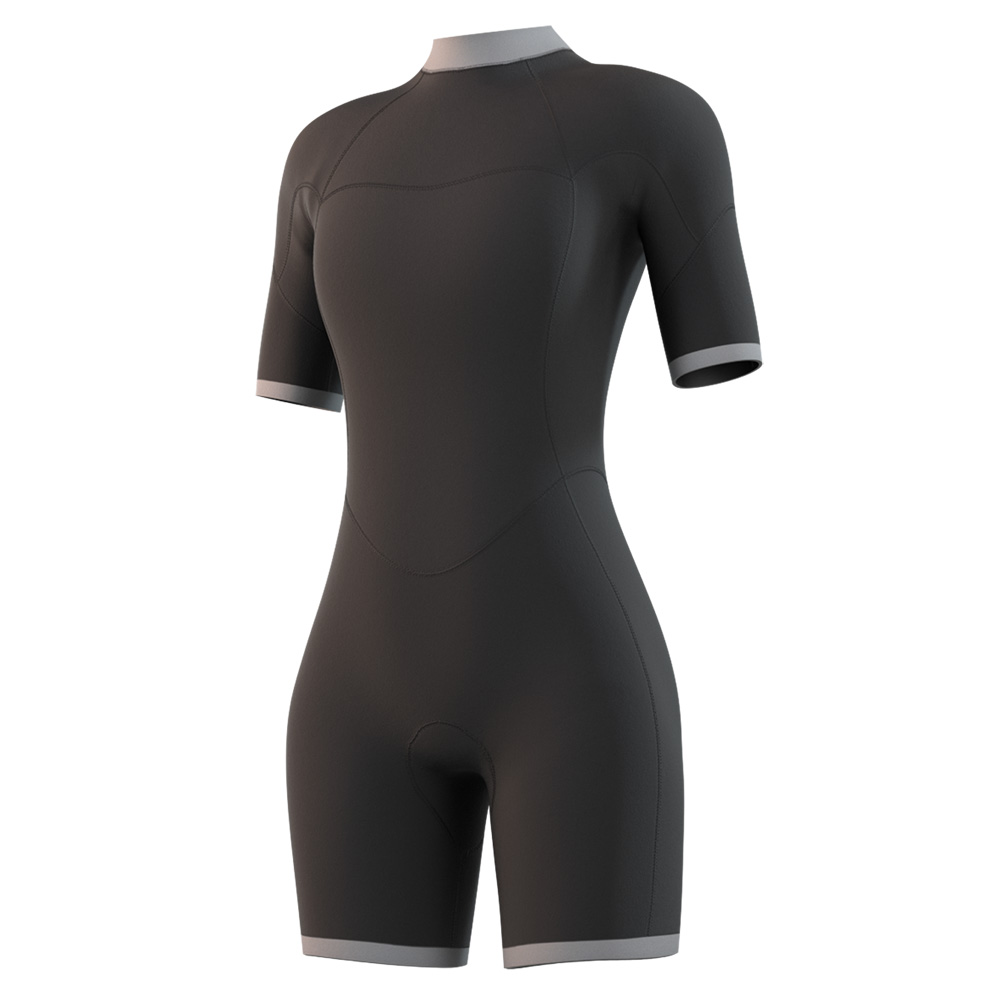 Mystic Brand shorty wetsuit 3/2 rugrits dames night blauw 3