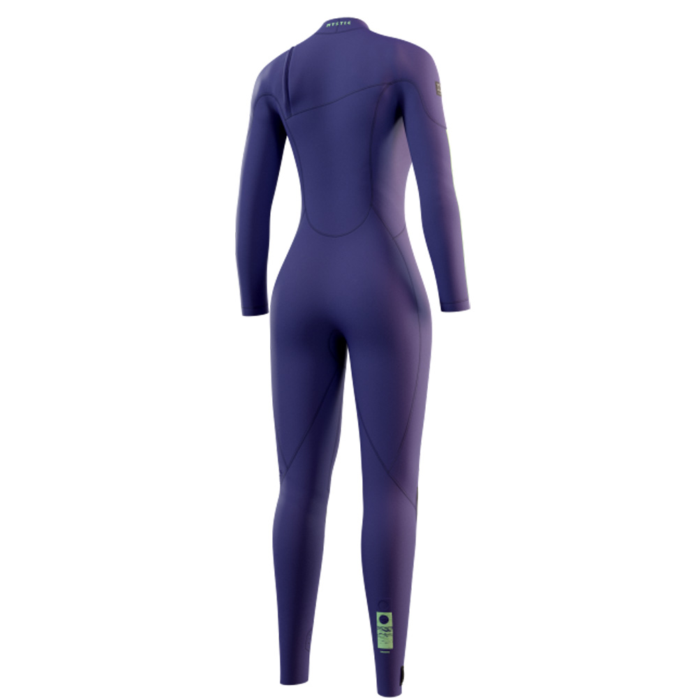 Mystic The One fullsuit 4/3 mm dames paars zipfree 2
