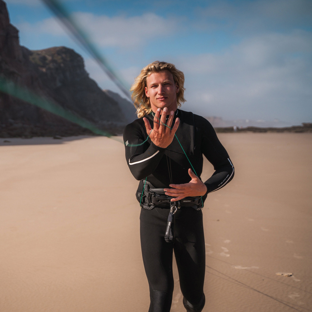 Mystic The One fullsuit 3/2 mm heren zwart zipfree 5