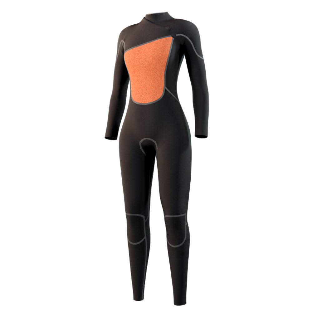 Mystic The One fullsuit 3/2 mm dames zwart zipfree 3