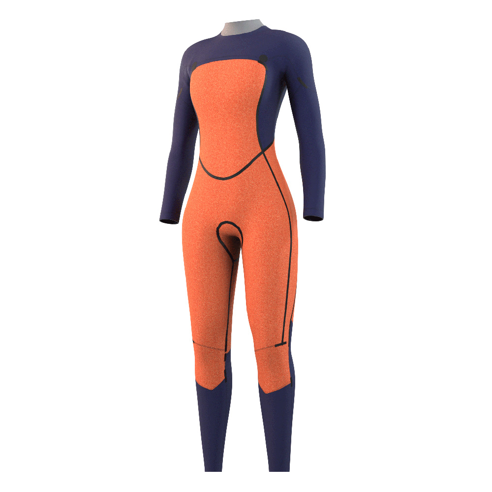 Mystic Dazzled fullsuit 4/3 mm dames zwart borstrits 3