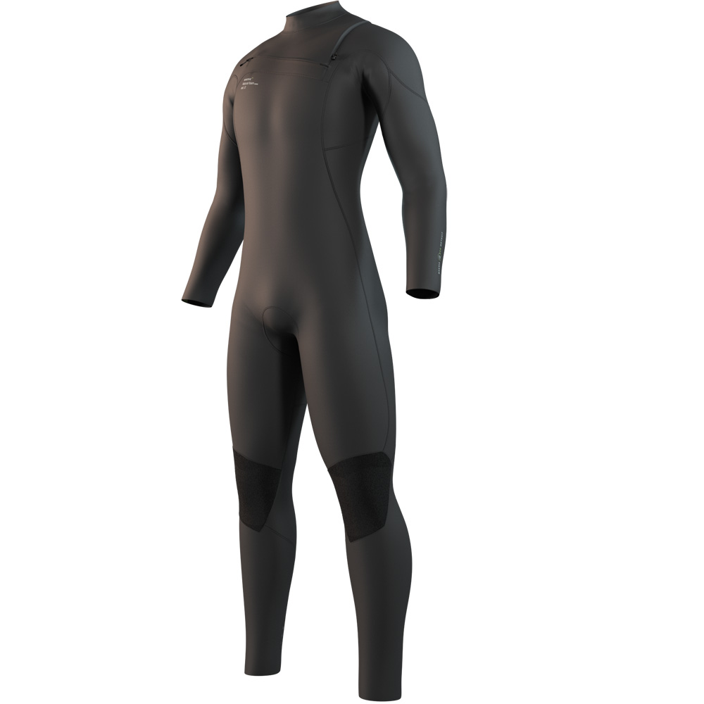 Mystic Evolve fullsuit wetsuit 4/3 mm borstrits heren zwart foto 1