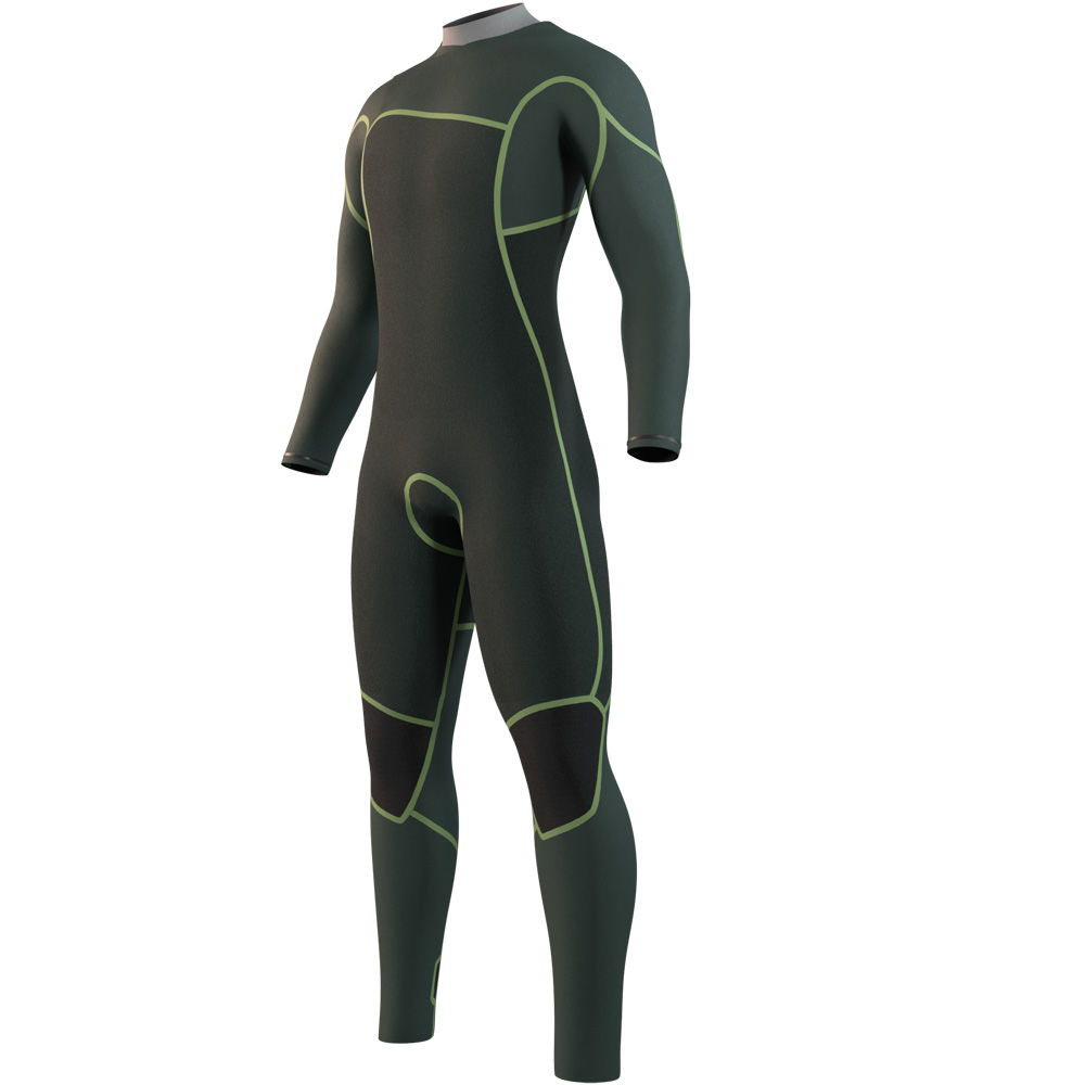 Mystic Evolve fullsuit wetsuit 4/3 mm borstrits heren zwart 3