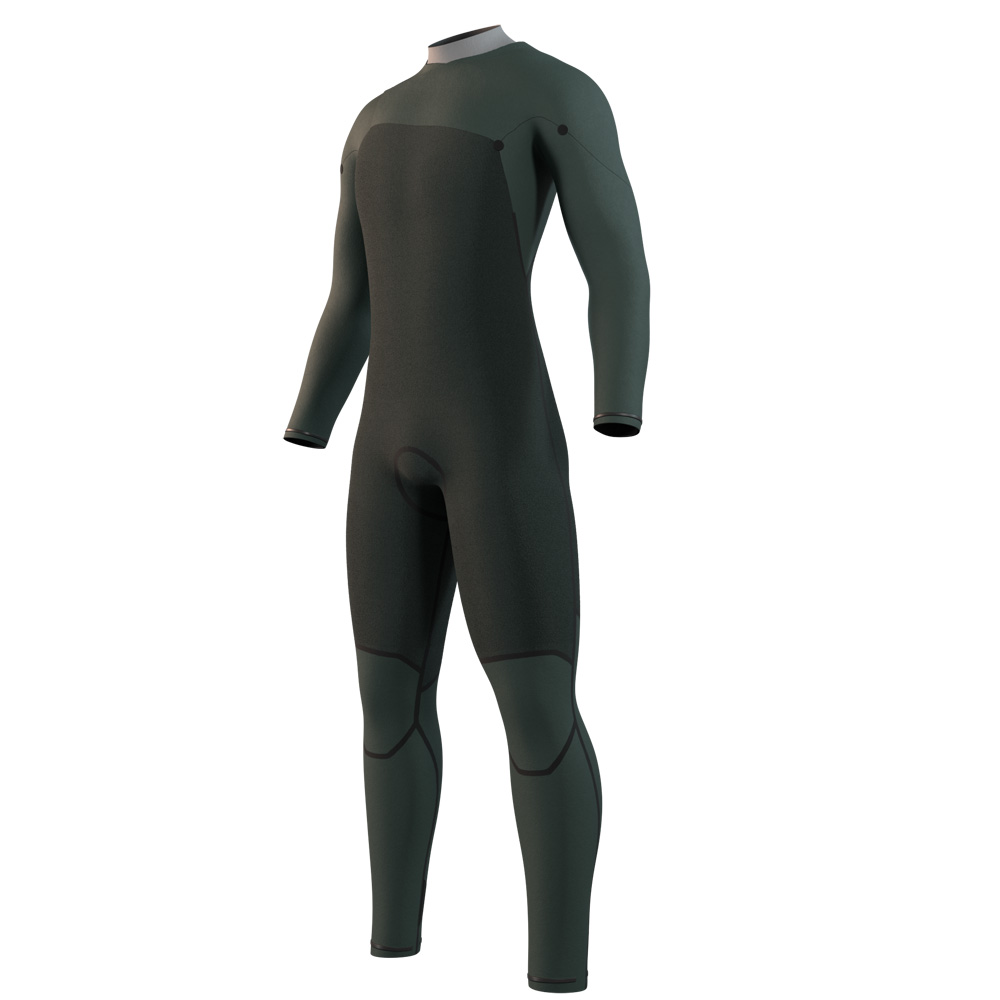 Mystic Motion fullsuit wetsuit 5/3 mm borstrits heren beige 3