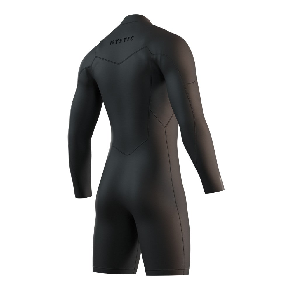 Motion longarm shorty 3/2 mm borstrits heren zwart