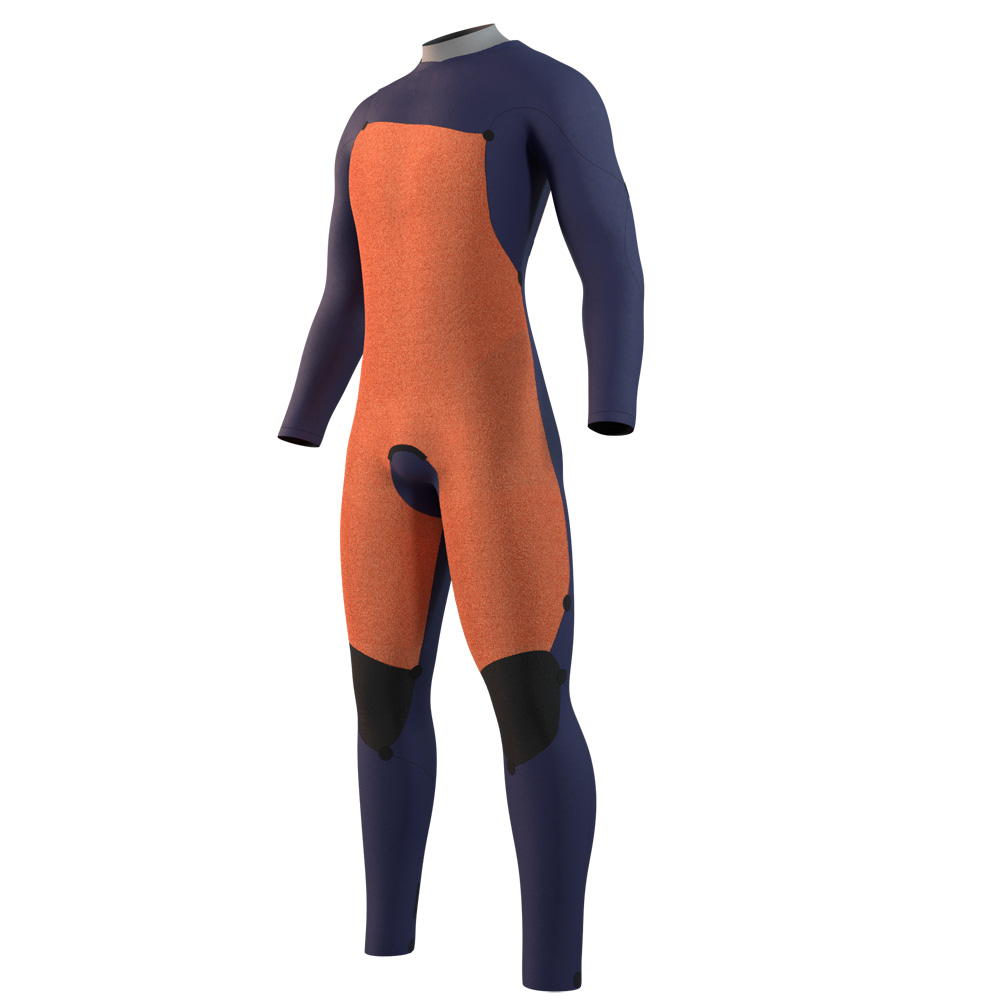 Mystic Star fullsuit wetsuit 5/3 mm borstrits heren donker blauw 3