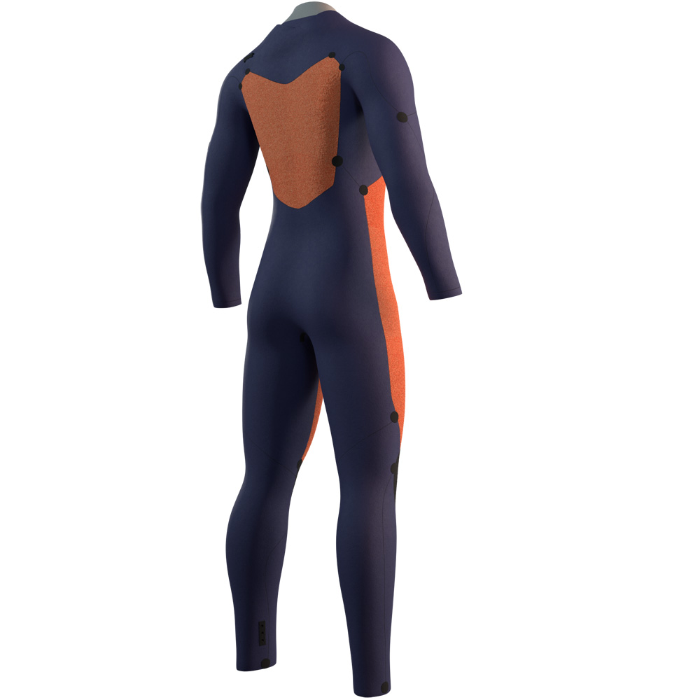 Mystic Star fullsuit wetsuit 3/2 mm borstrits heren zwart 4