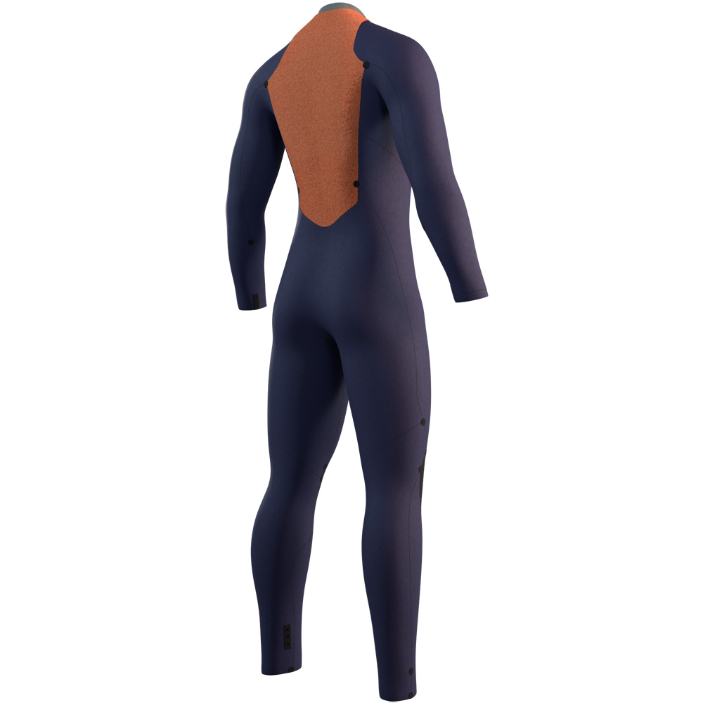 Mystic Star fullsuit 5/3 mm rugrits heren zwart/blauw 4