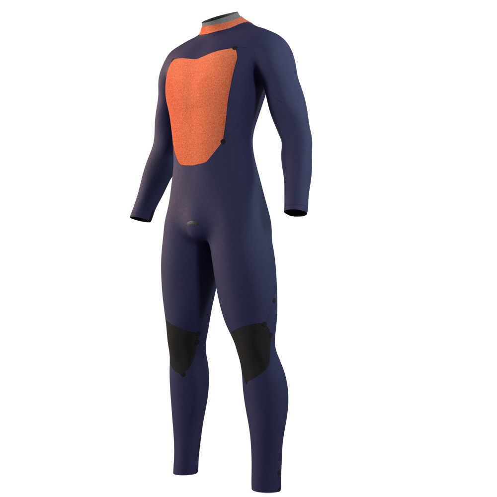 Mystic Star fullsuit wetsuit 4/3 mm rugrits heren zwart 3