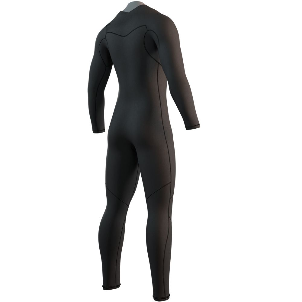Mystic Brand fullsuit wetsuit 3/2 mm borstrits heren zwart 4