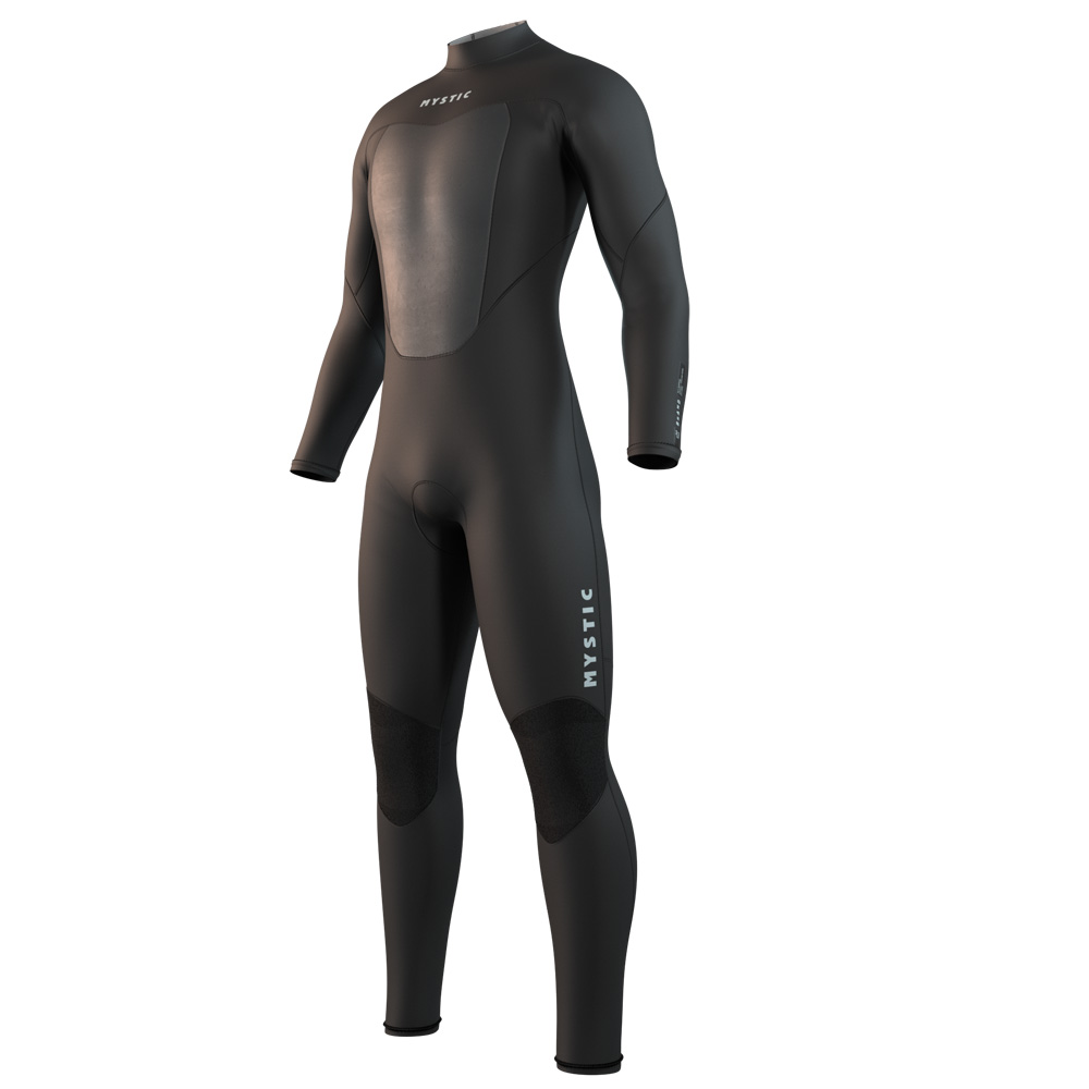 Mystic Brand fullsuit wetsuit 3/2 mm rugrits heren zwart foto 1