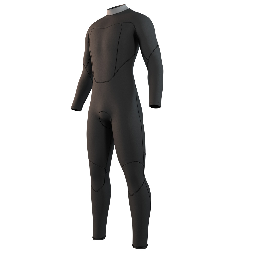 Mystic Brand fullsuit wetsuit 3/2 mm rugrits heren zwart 3