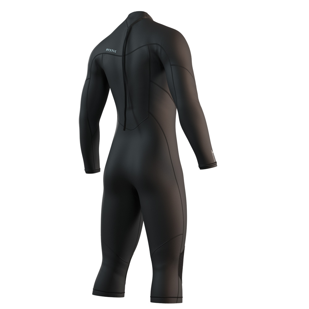 Brand longarm wetsuit Shortleg 3/2 mm rugrits heren zwart