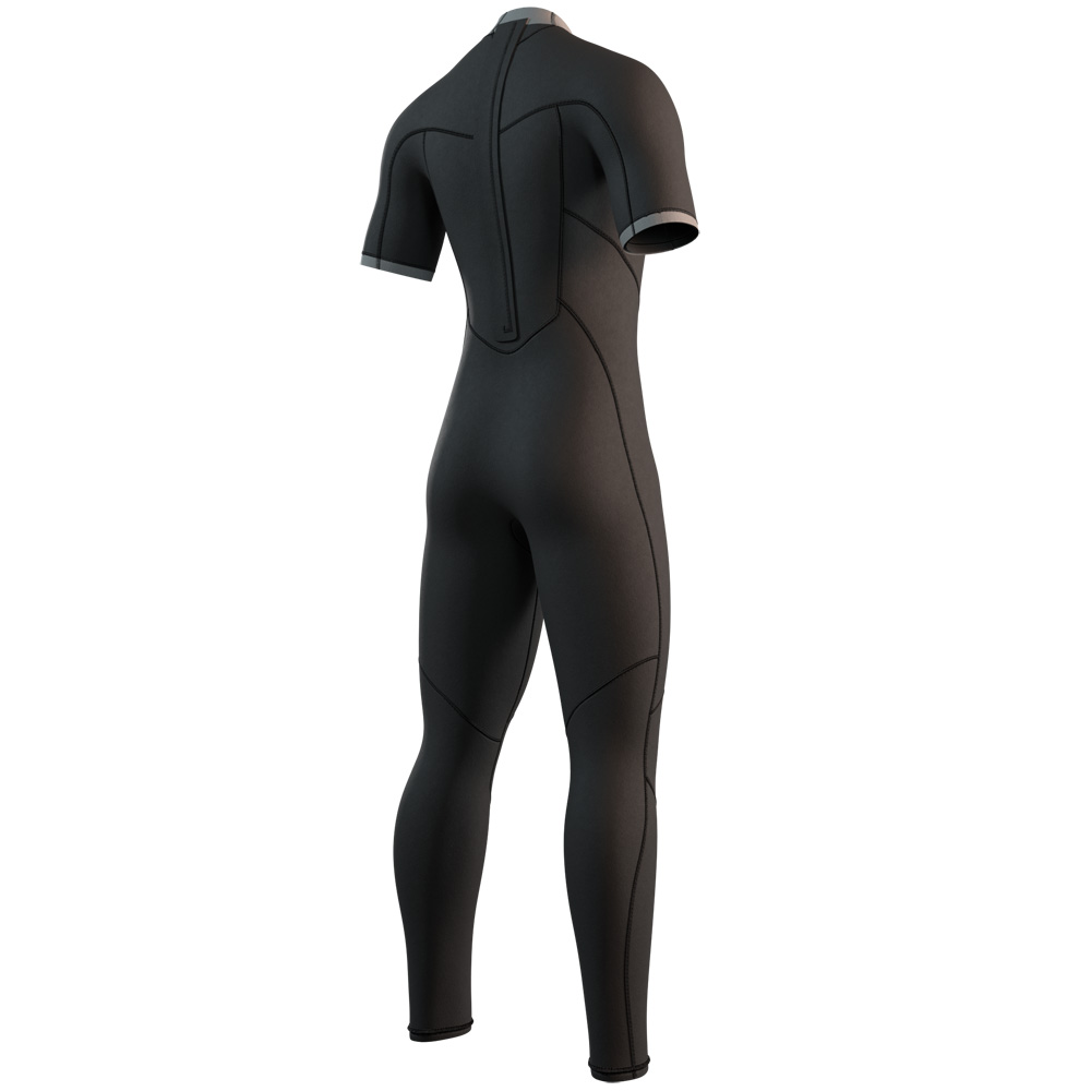 Mystic Brand shortarm wetsuit 3/2 rugrits heren zwart 4