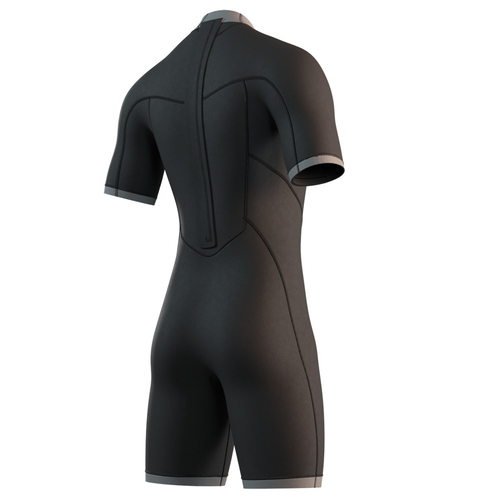 Mystic Brand shorty wetsuit 3/2 rugrits heren olijf groen 4