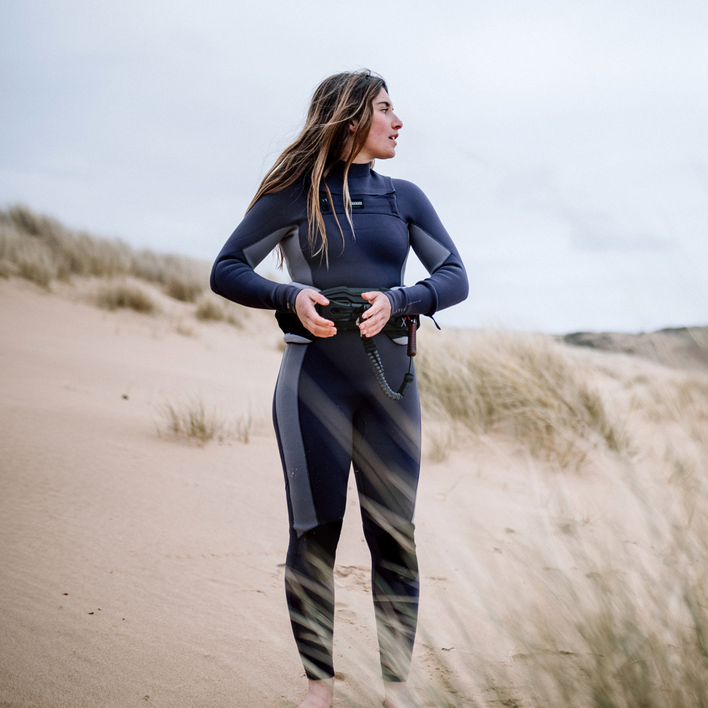 Mystic Haven fullsuit wetsuit 5/3 mm borstrits dames paars 8