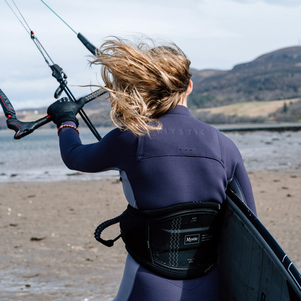 Mystic Haven fullsuit wetsuit 3/2 mm borstrits dames paars 5