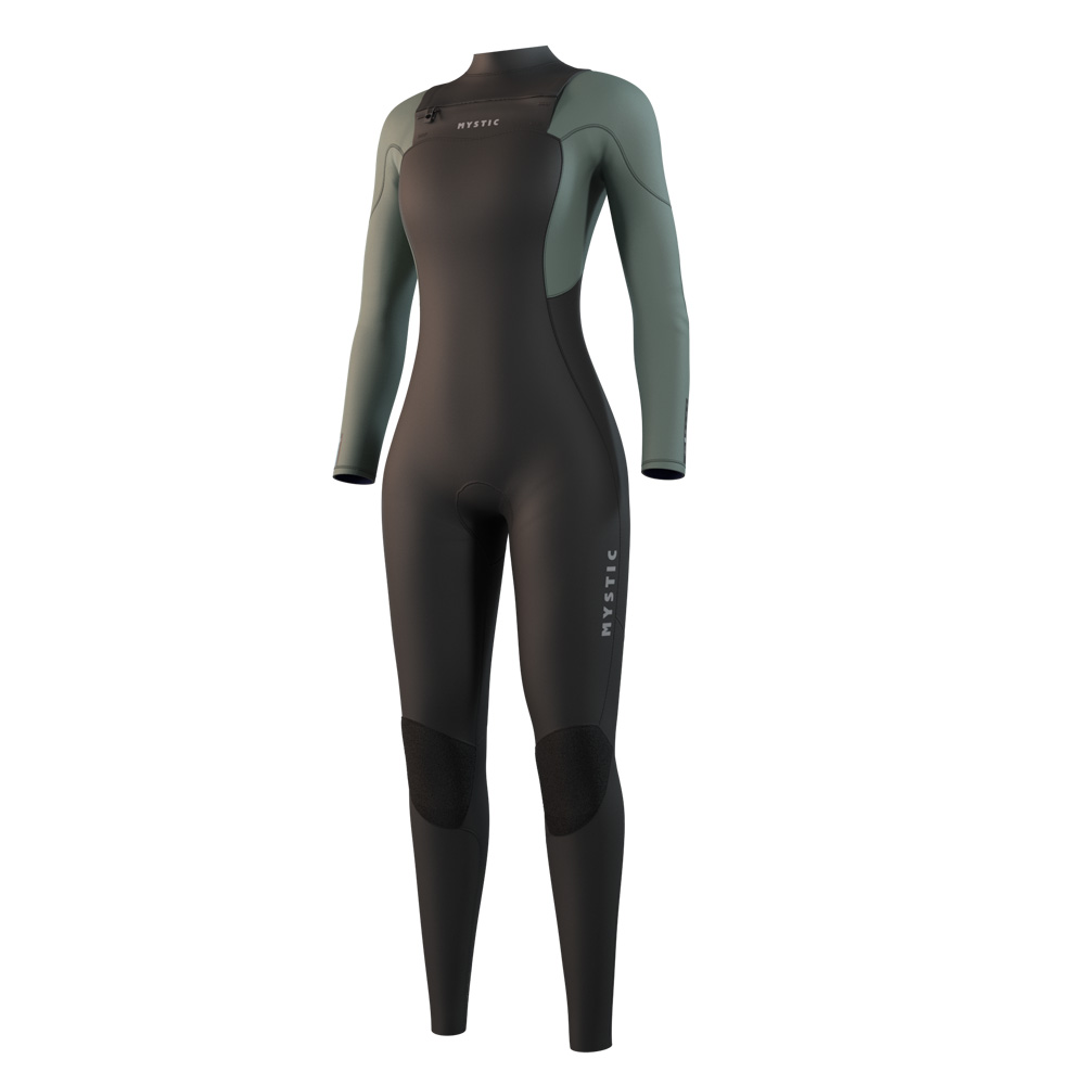 Mystic Star fullsuit wetsuit 5/3 mm borstrits dames groen foto 1