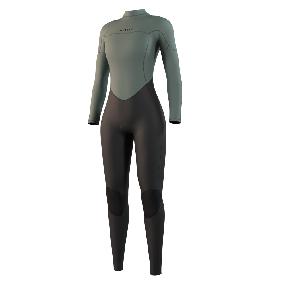 Mystic Star fullsuit wetsuit 3/2 mm rugrits dames groen foto 1
