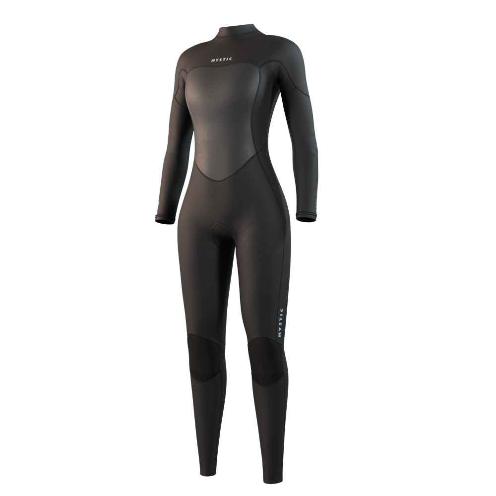 Brand fullsuit wetsuit 3/2 mm rugrits dames zwart