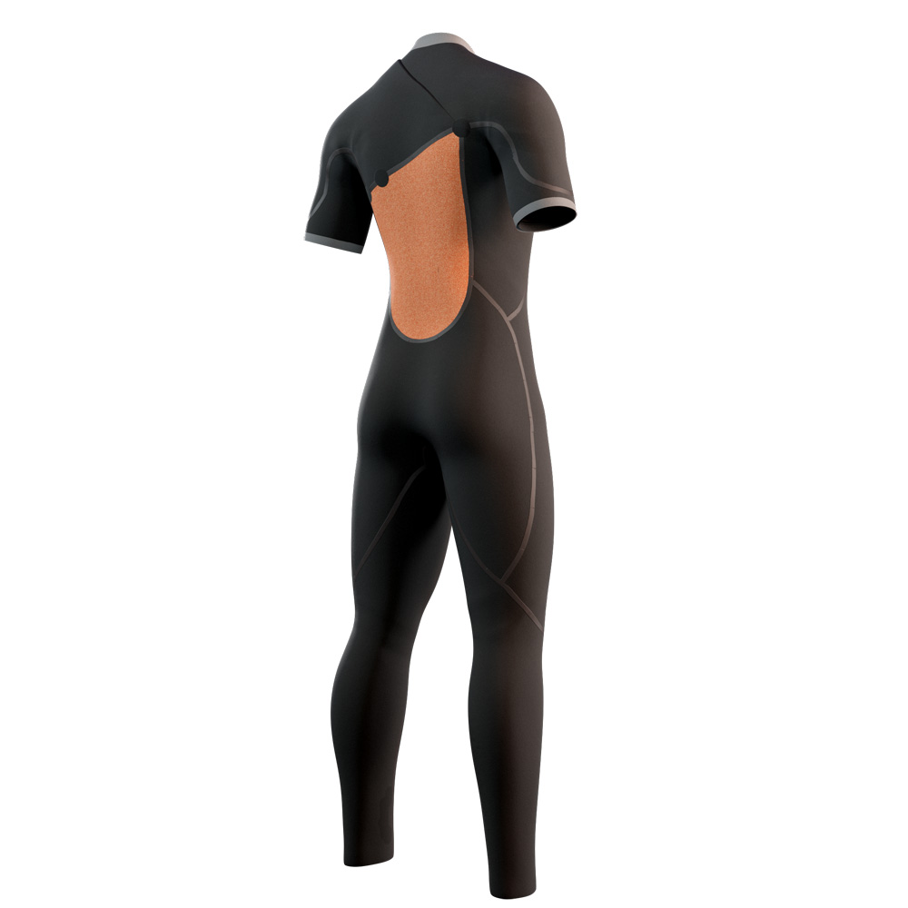 Mystic The One shortarm 3/2 mm zipfree heren zwart 4