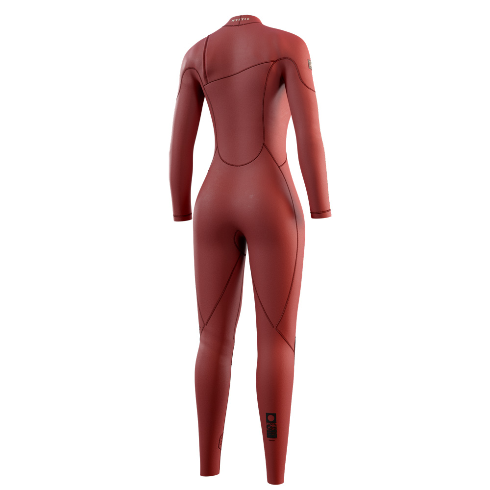 Mystic The One fullsuit 3/2 mm zipfree dames oranje 2