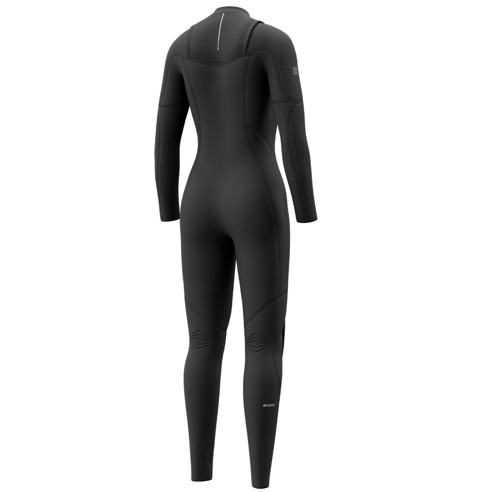 Jayde fullsuit 4/3 mm dubbele borstrits dames zwart