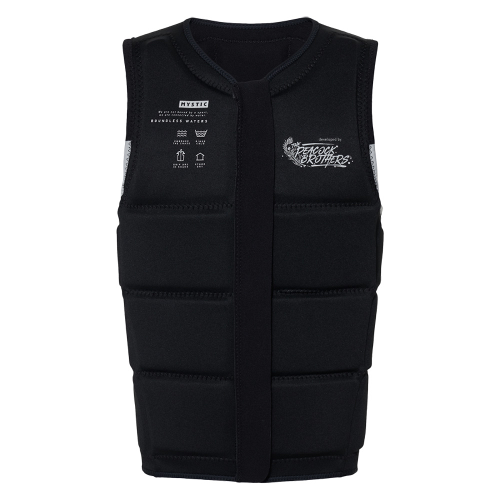 Mystic Peacock impact vest heren zwart/wit 3