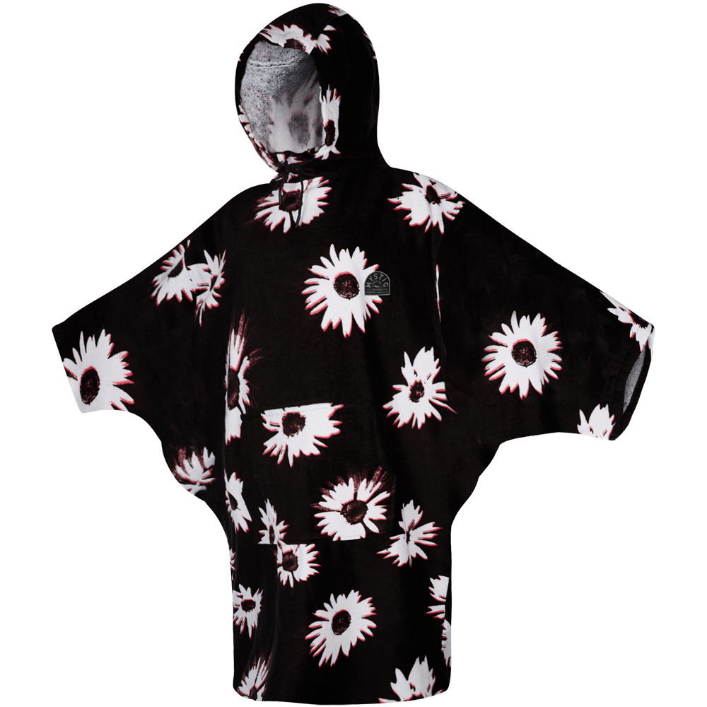 Mystic poncho dames zwart/wit foto 1