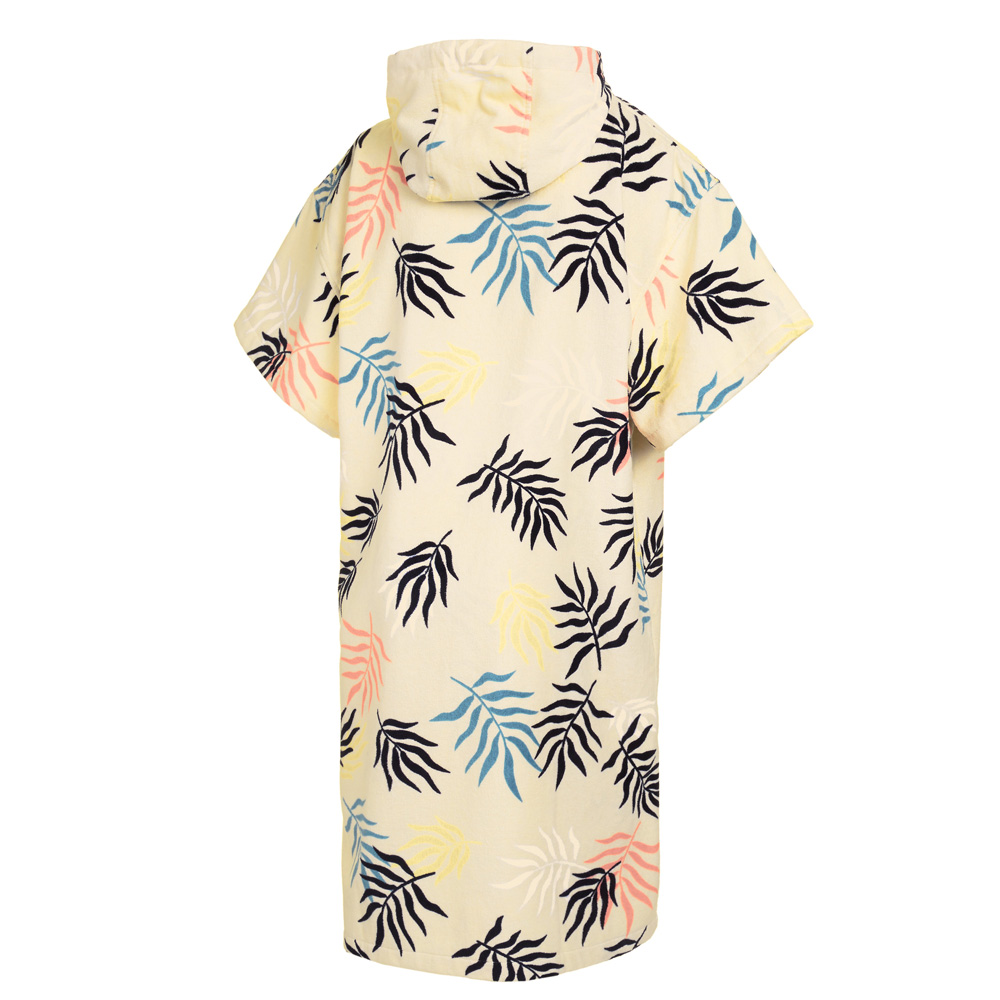 Poncho Velours AOP geel
