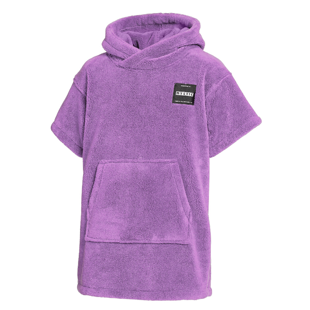 teddy poncho kind paars