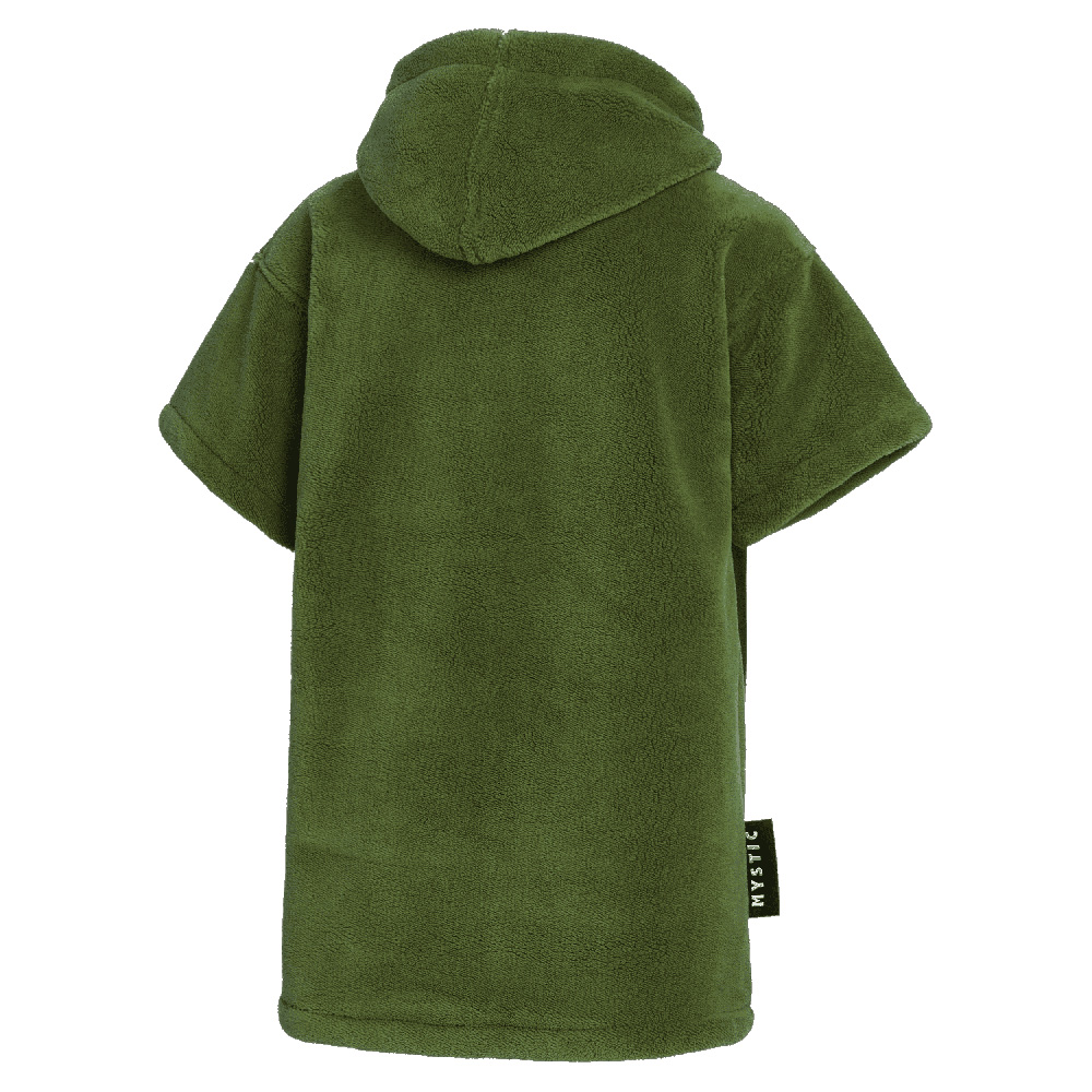 teddy poncho kind groen