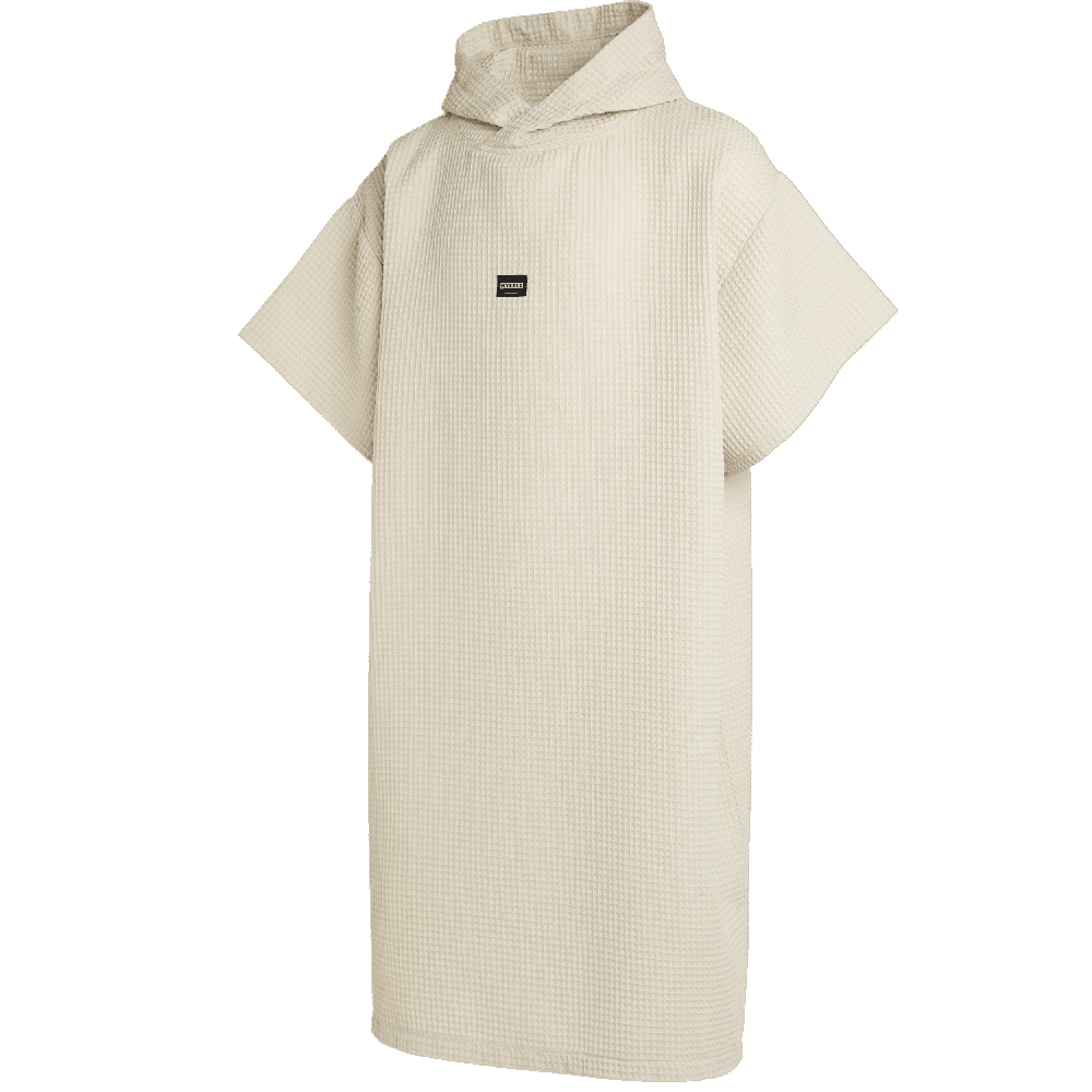 Waffle poncho zand