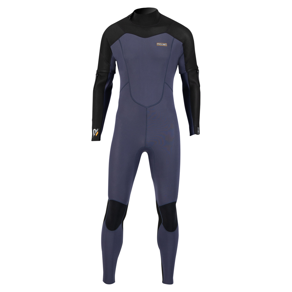 Prolimit Raider fullsuit verwijderbare mouwen 3/2 rugrits navy/zwart wetsuit heren 2