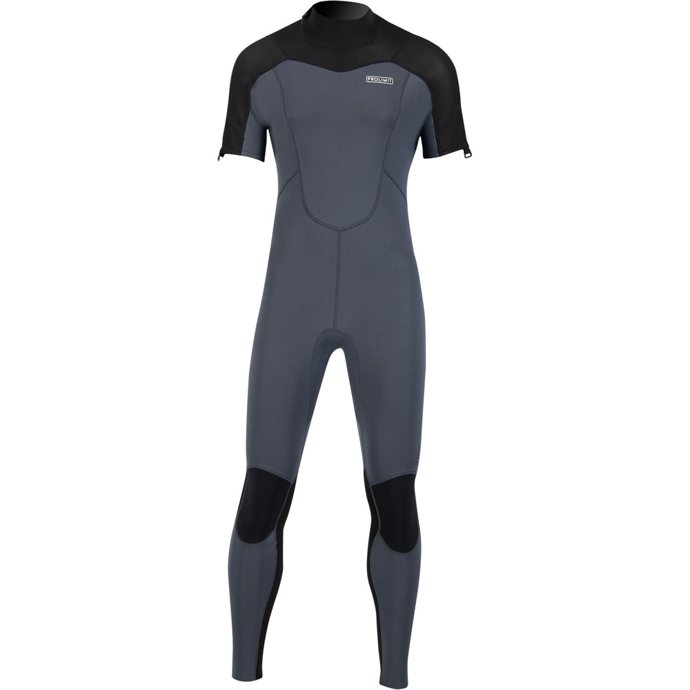 Prolimit Raider fullsuit verwijderbare mouwen 3/2 rugrits grijs/zwart wetsuit heren foto 1