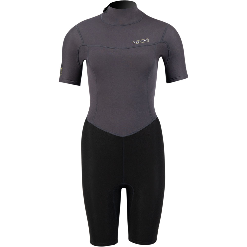 Prolimit Edge Shorty 2/2 rugrits zwart  wetuit dames 4