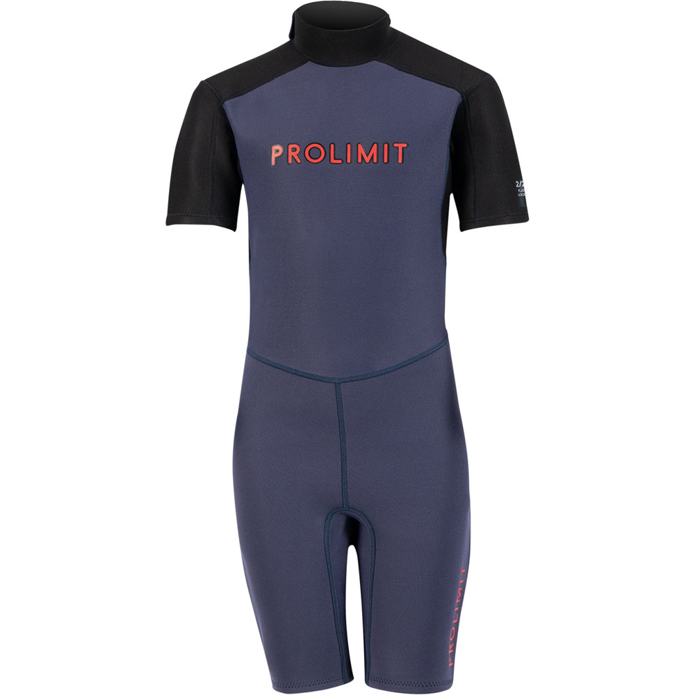Prolimit Grommet Shorty 2/2 rugrits blauw/rood foto 1