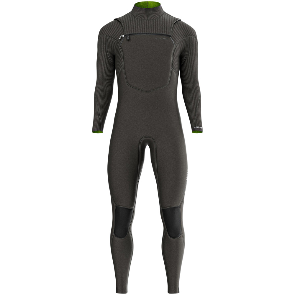 Prolimit Predator steamer wetsuit 4/3 mm borstrits heren zwart 2